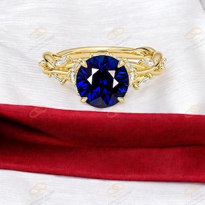 Tanzanite Ring: Rose Gold & Silver Plated Sterling Silver, Vintage Style