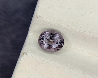 Rare 0.70 Carat Purplish Gray Oval Spinel: Loose Gemstone