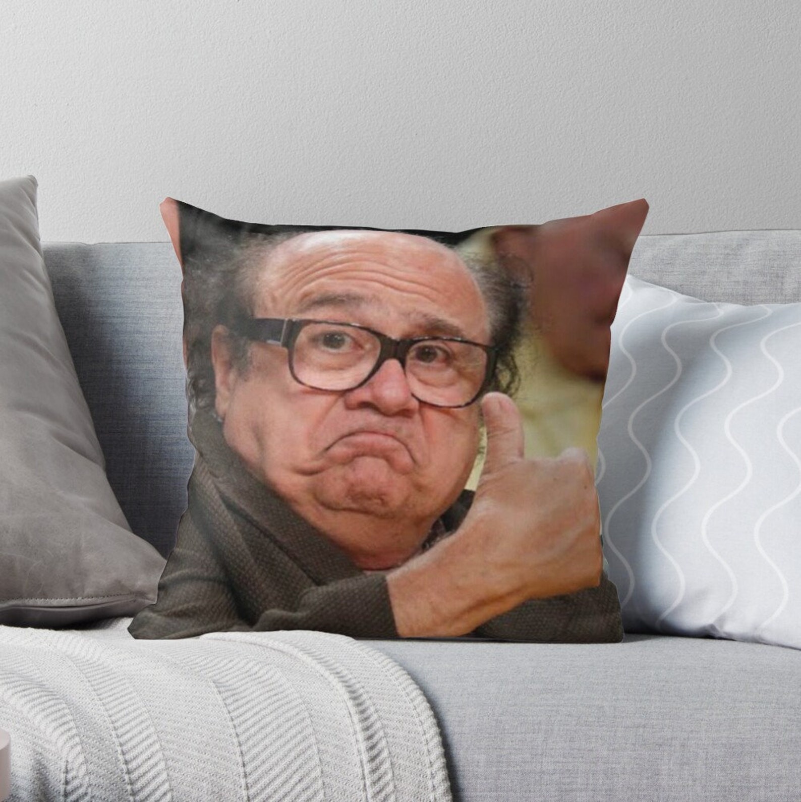 Danny Devito Approves Pillow Case Danny Devito Throw Pillow Etsy