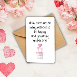 Billetera o monedero especial para mamá, mami, mami, mamá. Tarjeta de acrílico tamaño billetera para mamá número uno. Regalo para el día de la madre. Recuerdo de cumpleaños para mamá