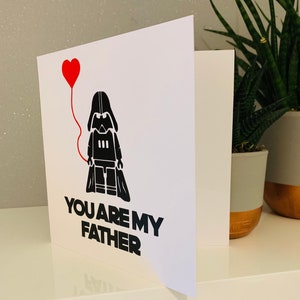 Fathers Day, dad birthday card. New dad card . Star Wars, Darth Vader, you are my father image 2