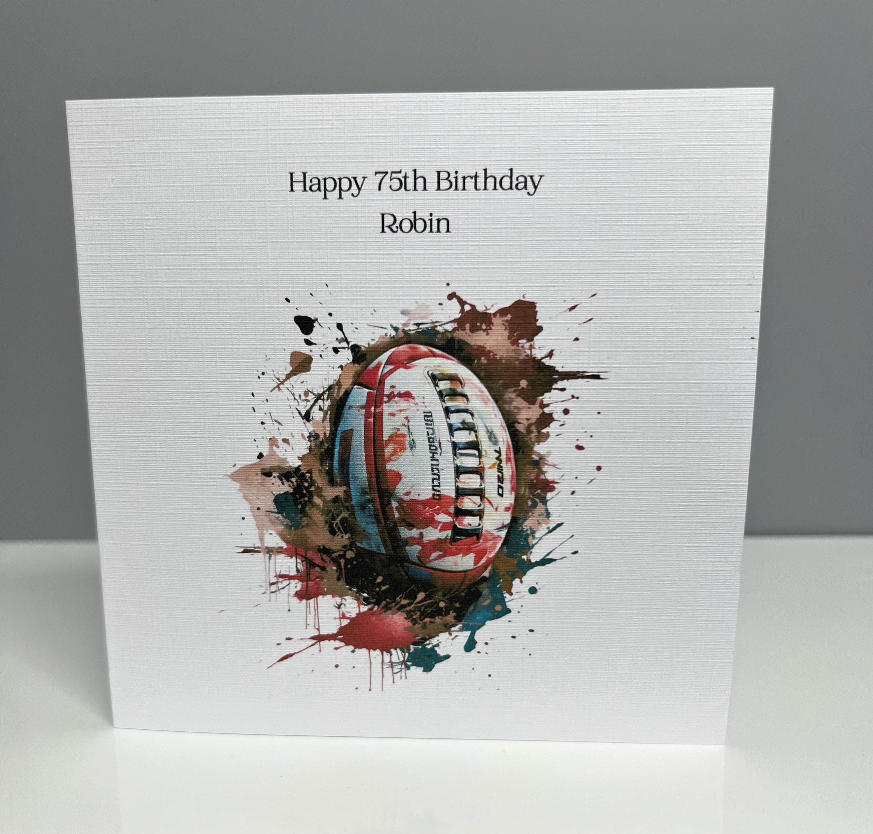 Rugby Birthday Card For Him - Rugby Birthday Card For Men Women - Six - View #2