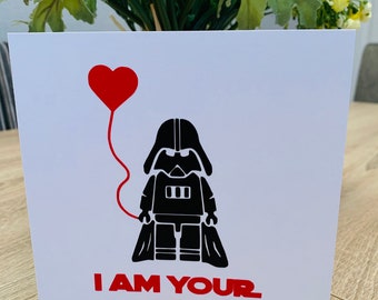 Darth Vader Valentine card, I am your Valentine, be my valentine