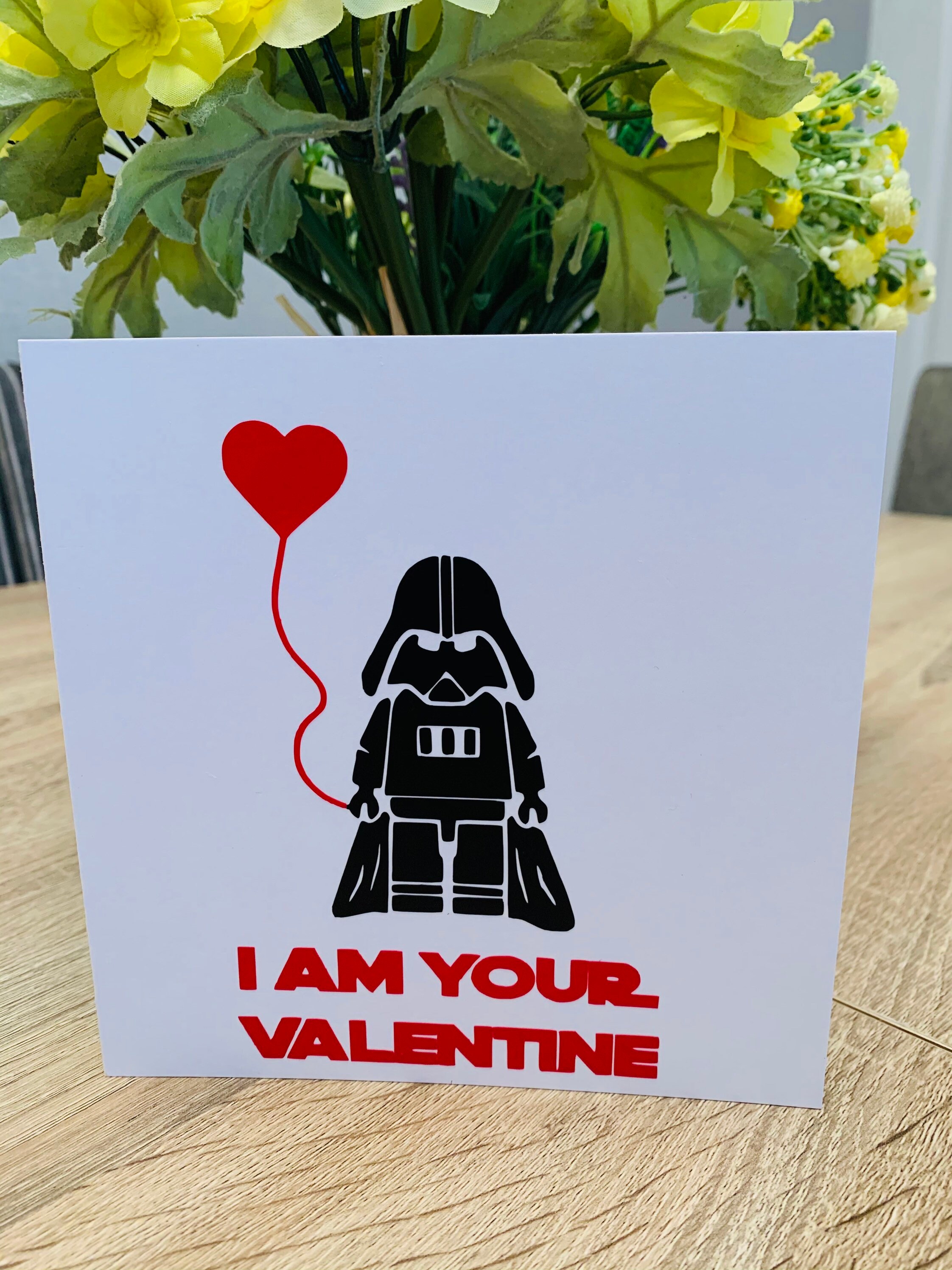 Darth Vader Valentine card I am your Valentine | Etsy
