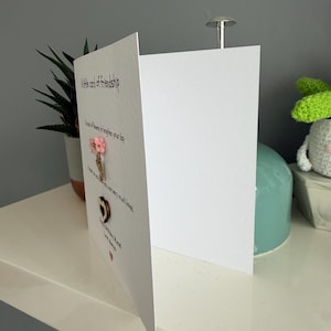 Friendship card. friendship affirmation card. friend appreciation card. friend birthday hearts and flowers image 5