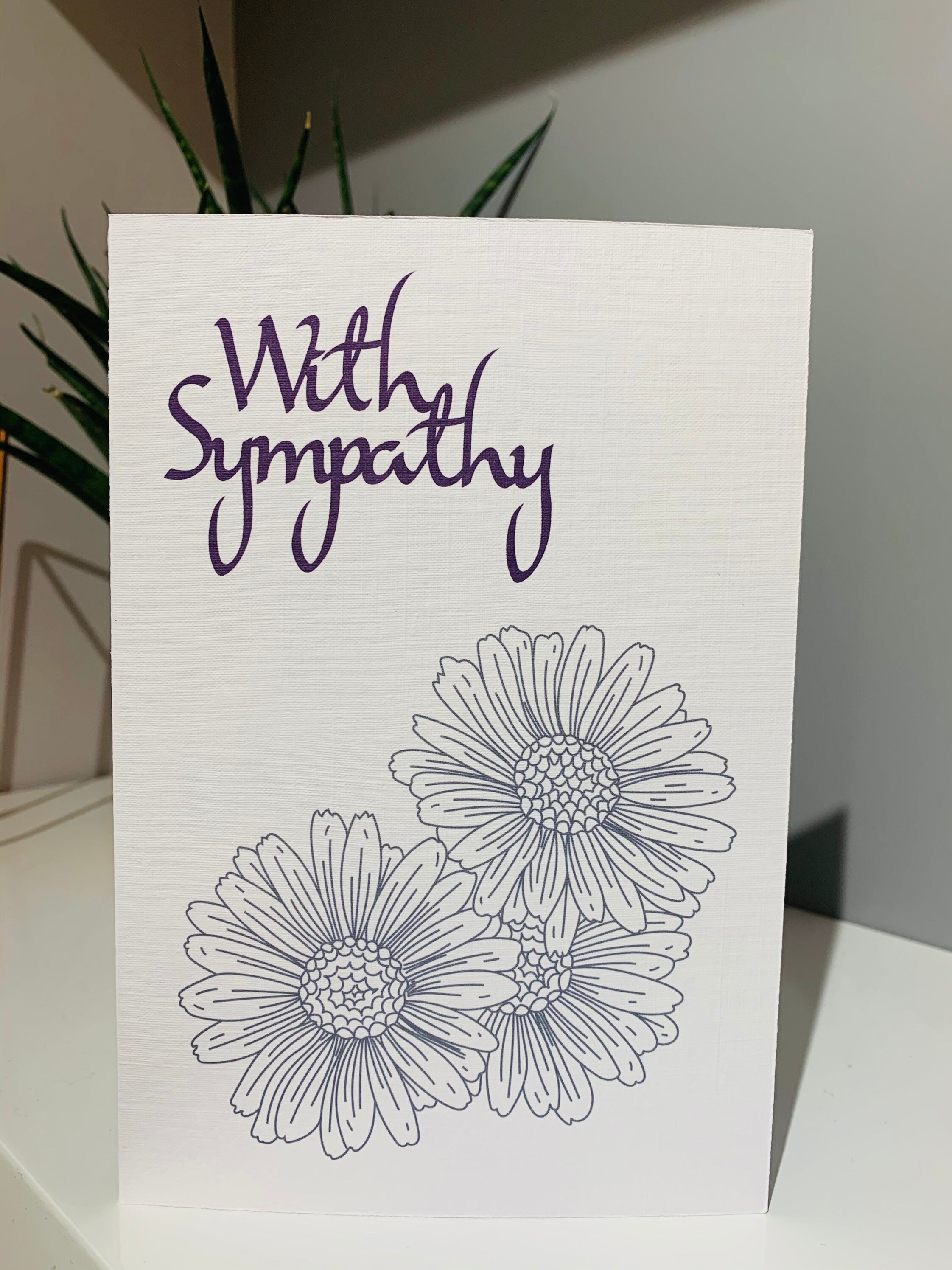 Sympathy Card Thinking of You Sorry for Your Loss Etsy Hong Kong