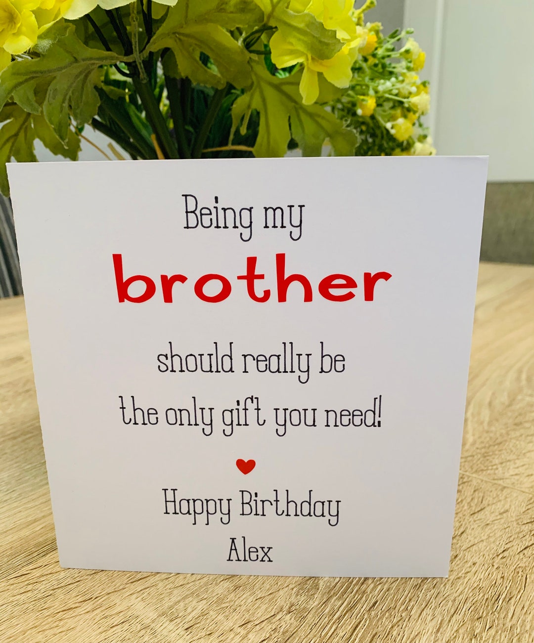 Joyeux Anniversaire à Un Frère Brillant Carte De Vœux Avec