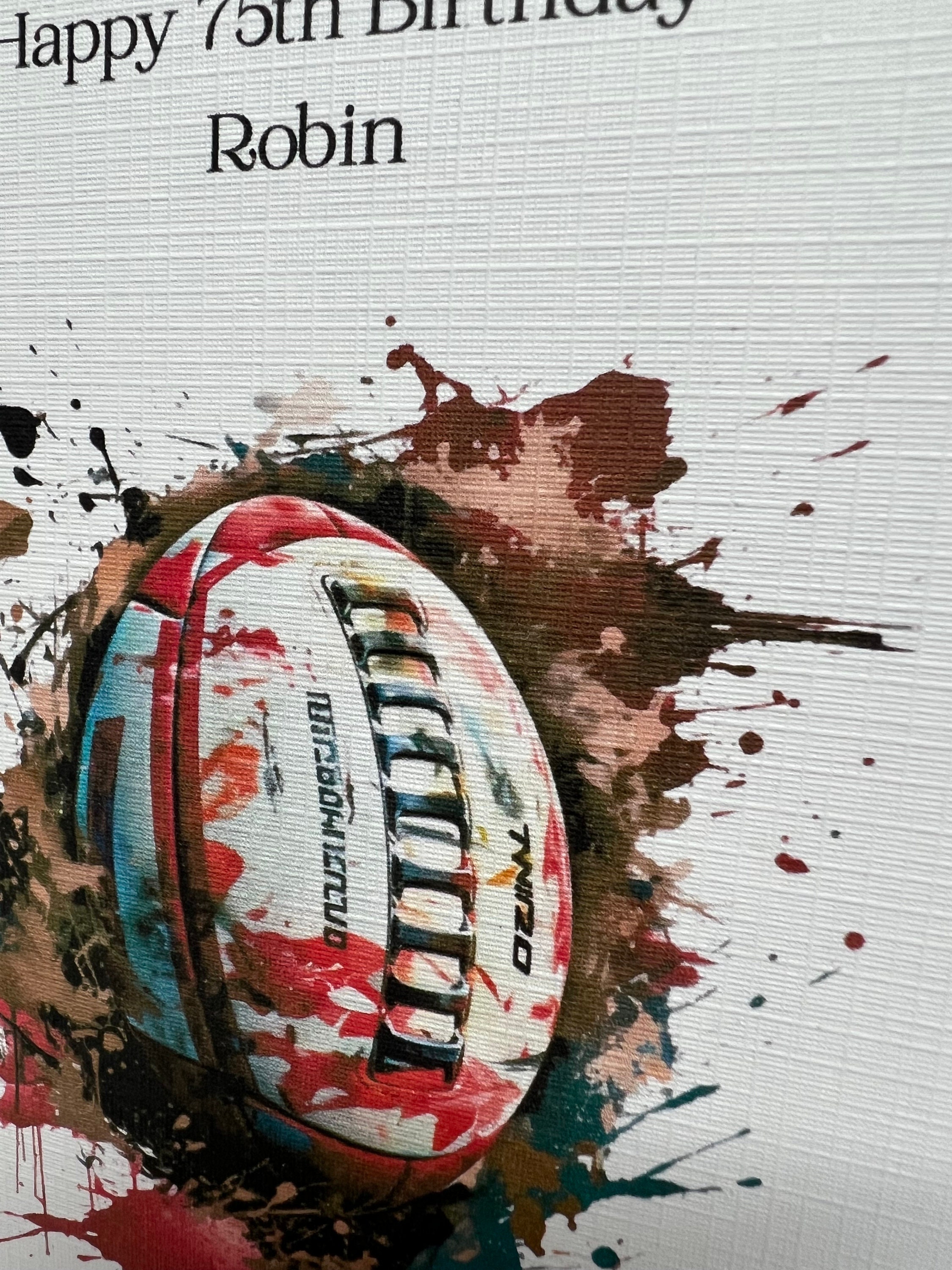 Rugby Birthday Card For Him - Rugby Birthday Card For Men Women - Six - View #6