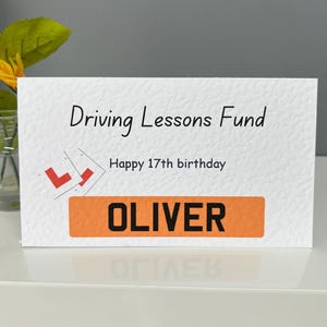 Cartão de aulas de direção. Fundo para aulas de direção. Presente de aniversário de 17 anos. Carteira de dinheiro. Carteira de dinheiro. Carteira de vale-presente.