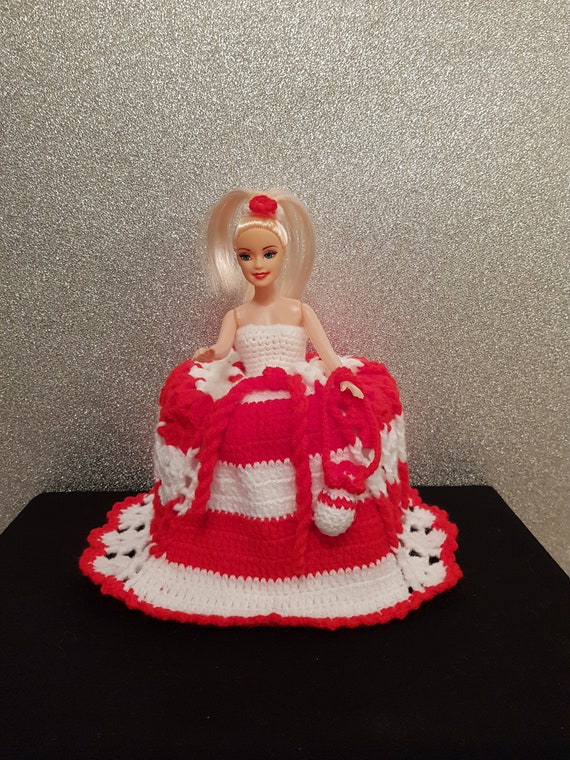 barbie toilet roll holder