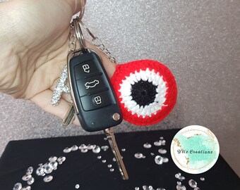 Evil Eye Keyring - Nazar tasi - Nazar Boncugu - Nazarlik - Turkish Evil Eye Protection - Blue eye also in Red