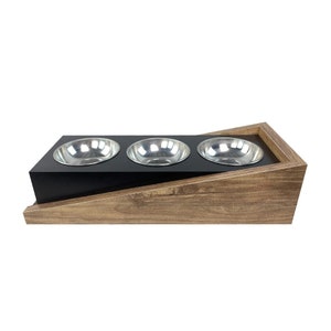Cat Dog Bowls Cat Dog Feeder with Stand Custom Feeding Station for Small Medium Pet  Bowls