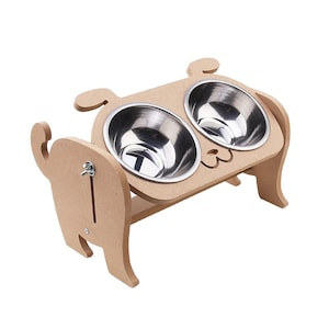 Personalized Dog Bowl Stand (1pc) Dog Feeder, Dog Furniture, Pet Bowl Holder, Dog Food Bowl, Dog Feeding Station,  Dog Bowl Holder, Dog Gift