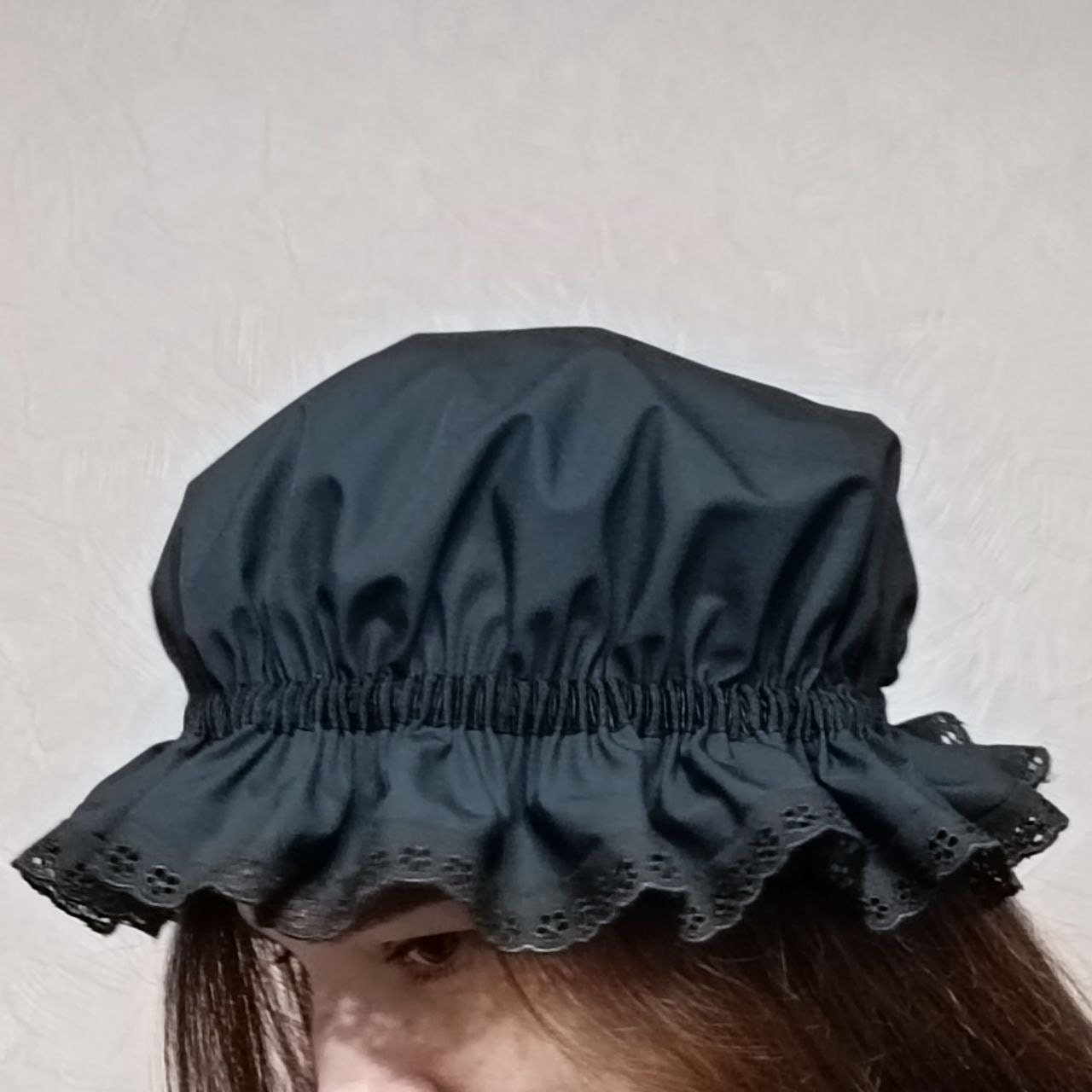 Black Maid's Mob Cap, Victorian Style Lace Hat - Etsy Israel