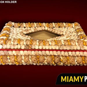 Handmade Sea Shell Decoration Piece/Tissue Box Holder
