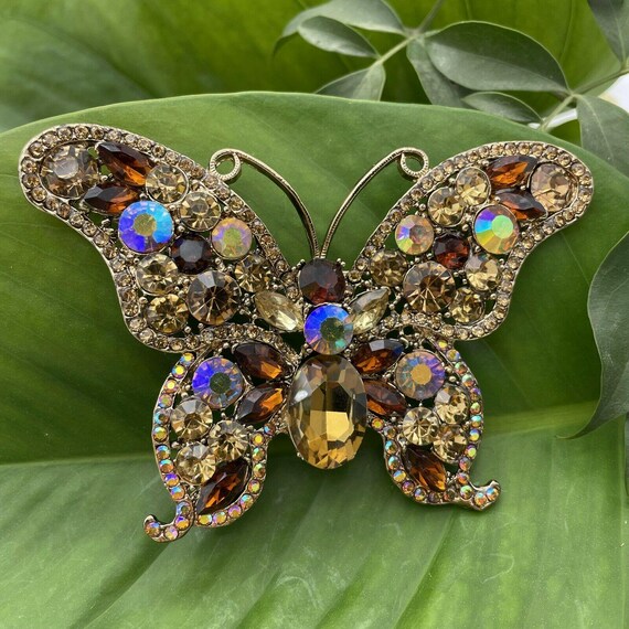 Broche Fantaisie Motif Ara - Bijou Occasion En Bon état - Pour Ajouter Une Touche Colorée