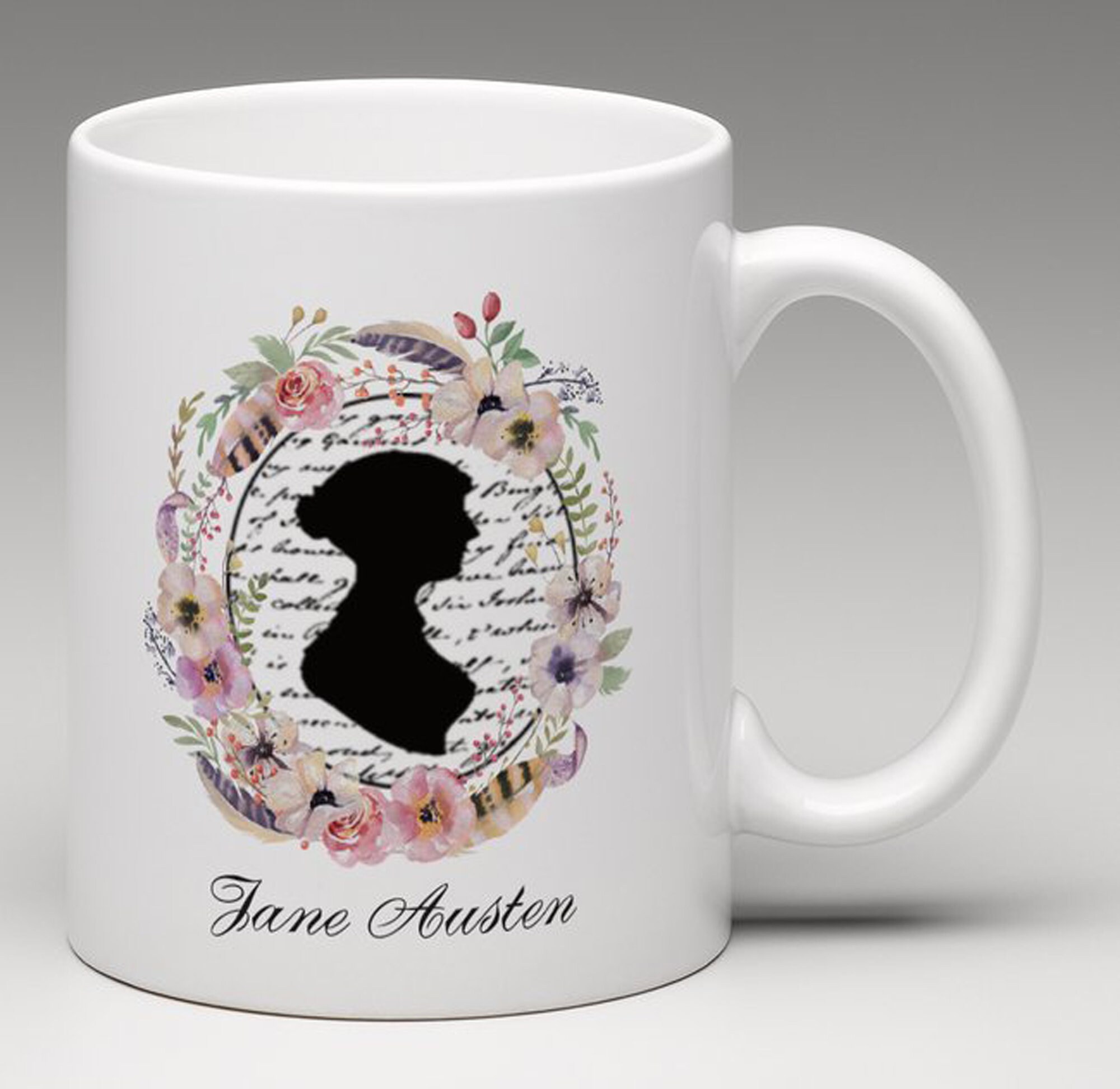 Hand Made Mugs. Jane Austen Theme Mug Gift for Mothers Day Etsy