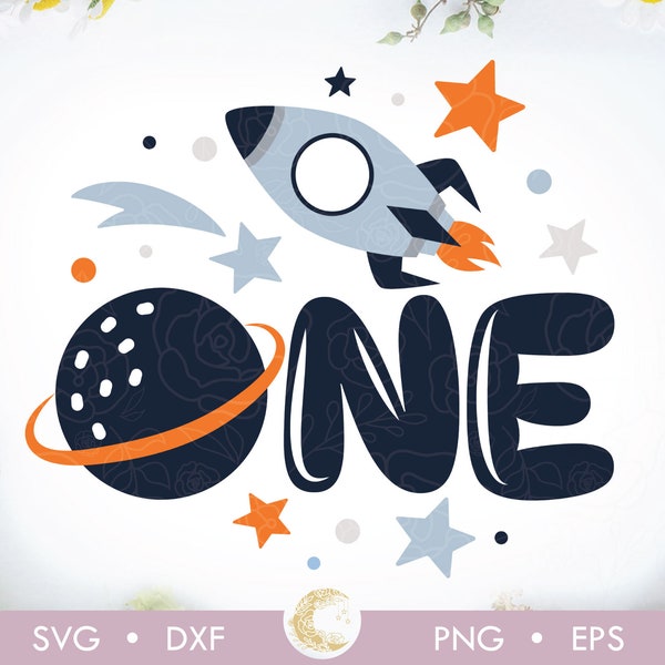 Space One svg, Boys 1st Birthday svg, Space Theme First Birthday svg, Rocket t-shirt design, Space Birthday party svg, Planet boy svg