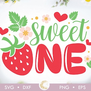 Sweet One svg, Sweet of the One strawberry Svg, Berry First Baby Brthday svg, Strawberry t-shirt design, Strawberry 1st Birthday svg