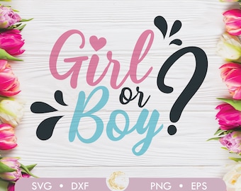Boy or Girl SVG, Pink Or Blue We Love You SVG, Pink Or Blue Mommy Daddy Loves You SVG, Gender Reveal sublimation, Svg, png, dxf, eps