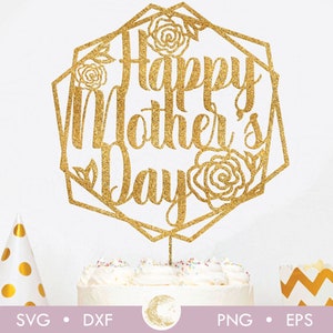Topo de bolo feliz dia das mães SVG, Topo de bolo dia das mães svg, Topo de bolo svg, Topo de bolo com flores svg, Dia das mães svg