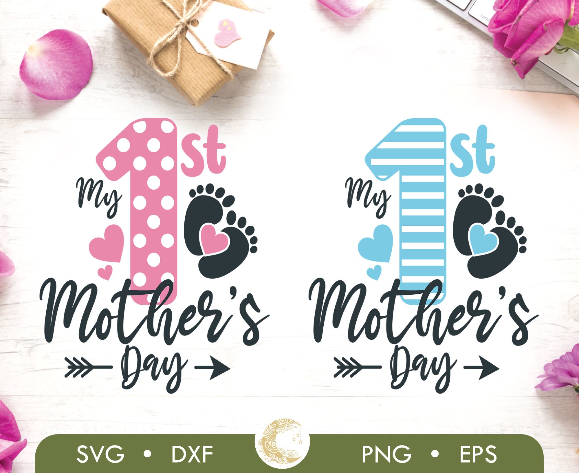 My First Mother’s Day SVG 1st Mothers Day Bundle Svg | Etsy
