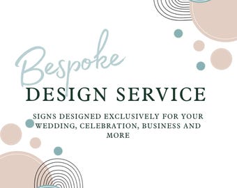 Bespoke Acrylic Sign Design | Wedding, Event, Business Signs