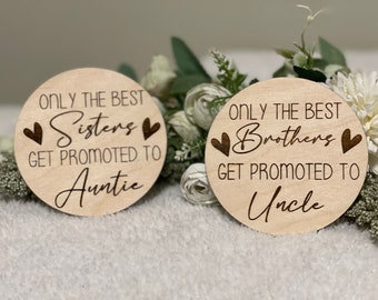 Engraved Pregnancy Announcement for Brothers and Sisters / Magnet Gifts / Pregnancy Announcement Ideas
