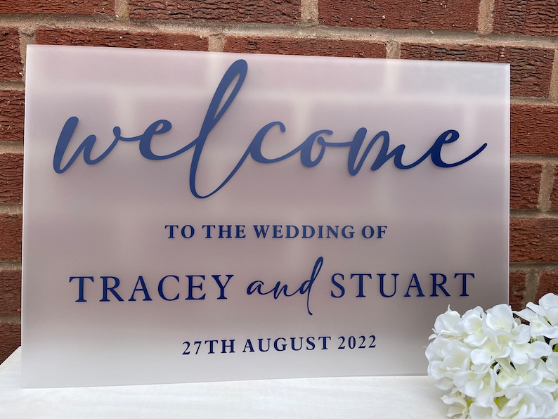 Wedding Sign / A2 Acrylic Sign / Personalised Sign / Etsy Australia