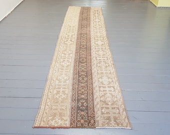 11.5 x 1.7 ft- Vintage Rug Turkish Rug Area Rug Kilim Rug Large Medium Muted Color Rug NO:B270 Persian Runner Rug Oushak Rug