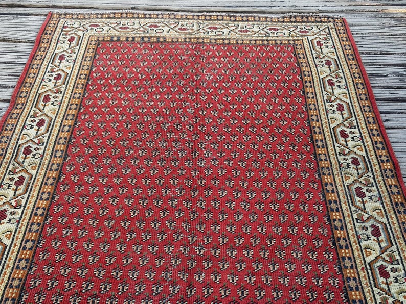 Turkisk matta Handvävd ull Vintagematta Vintage Boho Orientalisk matta (21,5 x 1,7 m) Persisk matta Antik matta Area Matta Golvmatta Orientalisk bild 10