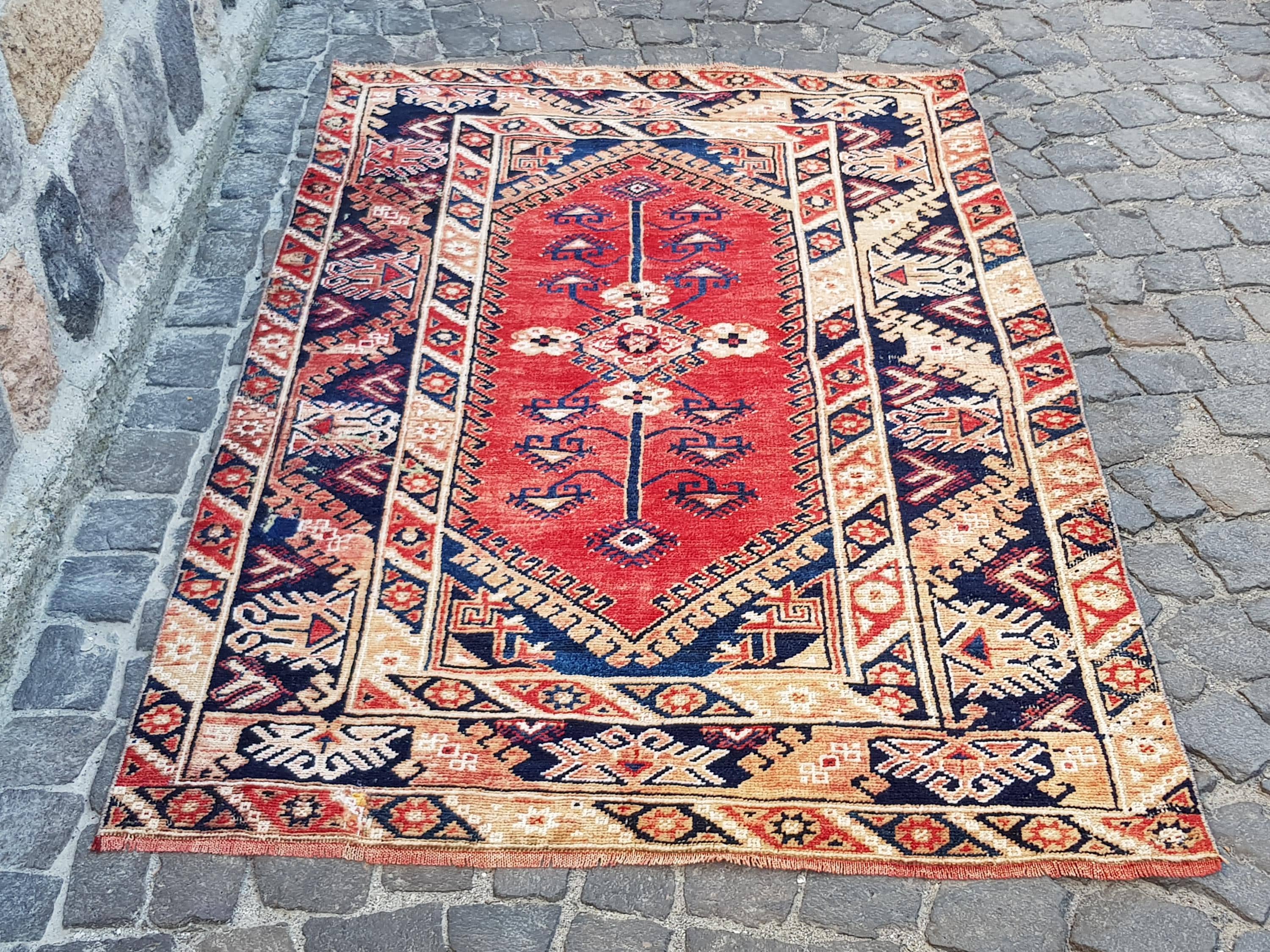 Vintage Turkish Rug - Etsy Canada