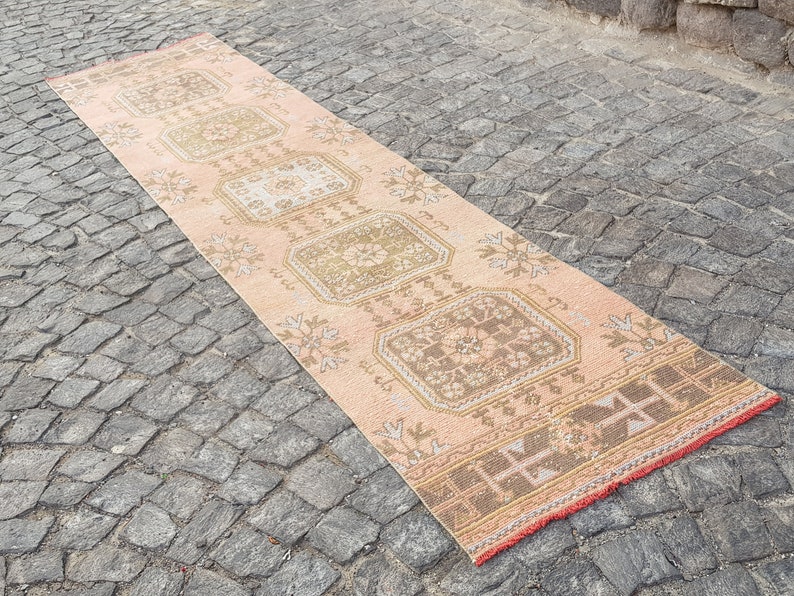 Decorative Rug Vintage Rug Wool Rug Number:N120 Anatolian Rug Persian Rug Turkish rugvintage turkish rug 11.5 x 2.6 ft Handmade Rug