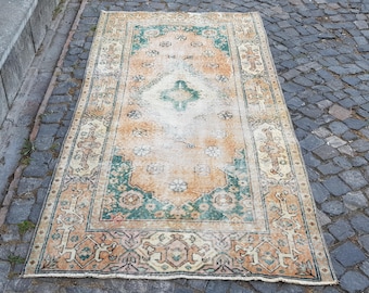 ペルシャ絨毯 手作りランナーラグ、ヴィンテージランナーラグ、階段