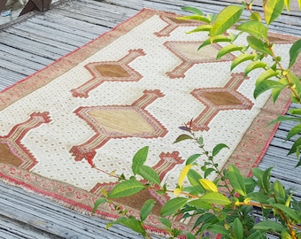 Dywan turecki vintage z wełny, 8,3 x 5 stóp, ręcznie tkany, anatolijski wystrój, perski dywan vintage, antyczny dywan, organiczny dywan, ręcznie robiony dywan wełniany