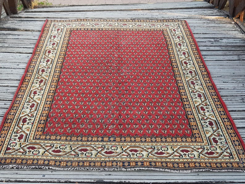 Turkisk matta Handvävd ull Vintagematta Vintage Boho Orientalisk matta (21,5 x 1,7 m) Persisk matta Antik matta Area Matta Golvmatta Orientalisk bild 2