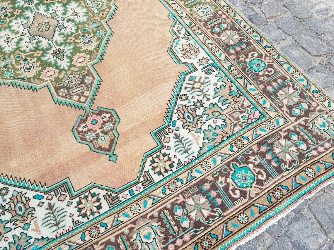 Persian Rug Turkish Rug Area Rug Turkish Rug 9.3 x6.4 ft Etsy