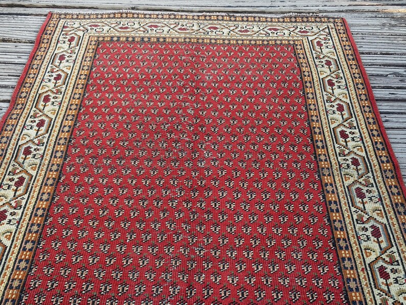 Turkisk matta Handvävd ull Vintagematta Vintage Boho Orientalisk matta (21,5 x 1,7 m) Persisk matta Antik matta Area Matta Golvmatta Orientalisk bild 16
