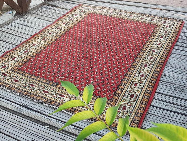 Turkisk matta Handvävd ull Vintagematta Vintage Boho Orientalisk matta (21,5 x 1,7 m) Persisk matta Antik matta Area Matta Golvmatta Orientalisk bild 15