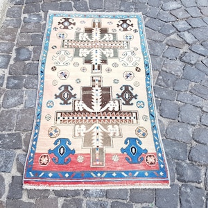 Turkish Rug Turkish Rug - Turkish  rug Rug 4.8 x 2.8 feet , Anatolian Rug, Vintage Rug, Handmade Rug, Decorative Rug, Wool Rug, no : g 3006