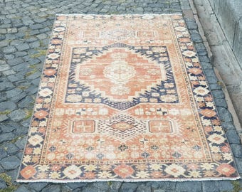 RESERVED SOLD OUT       Turkish Rug Handmade  Wool Rug: Vintage Oriental Decor, 7x3.8 ft