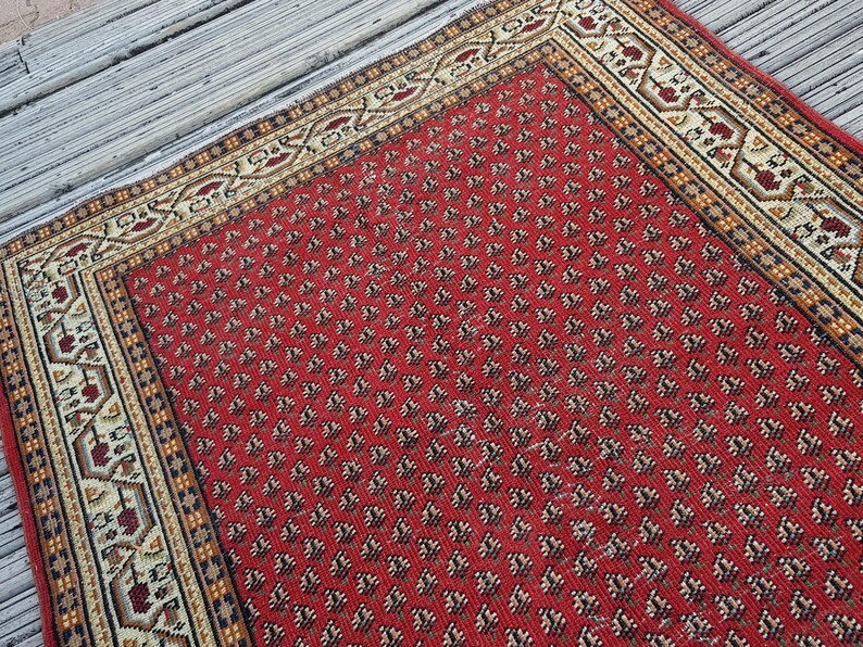 Turkisk matta Handvävd ull Vintagematta Vintage Boho Orientalisk matta (21,5 x 1,7 m) Persisk matta Antik matta Area Matta Golvmatta Orientalisk bild 11