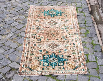 Vintage Anatolian Wool Rug, Hand-Knotted (5.2x2.5 ft)
