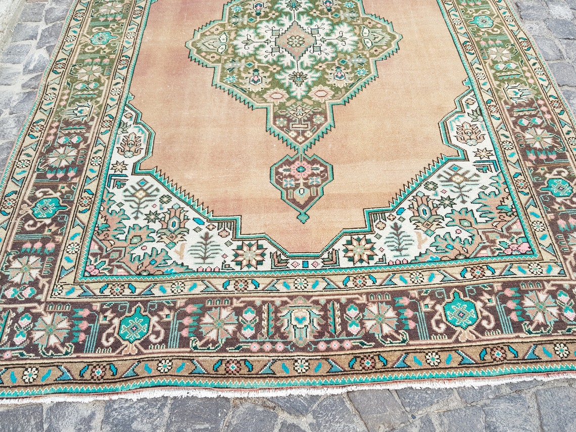 Persian Rug Turkish Rug Area Rug Turkish Rug 9.3 x6.4 ft Etsy