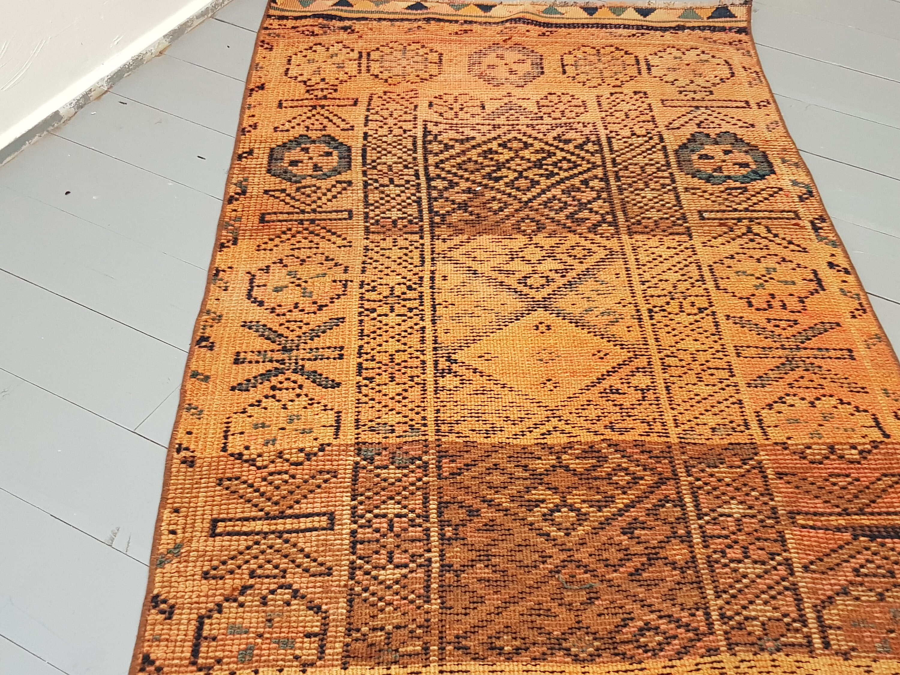 Persian Rug Persian Runner vintage persian rug 13.1 x 3 ft | Etsy