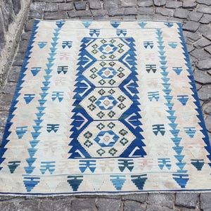 Persian Rug Handwoven Oriental Tribal Rug - Handcrafted vintage Large rug - - Oushak rug - Large persian rug 1511  5.3 x 3.6 feet Oushak Rug