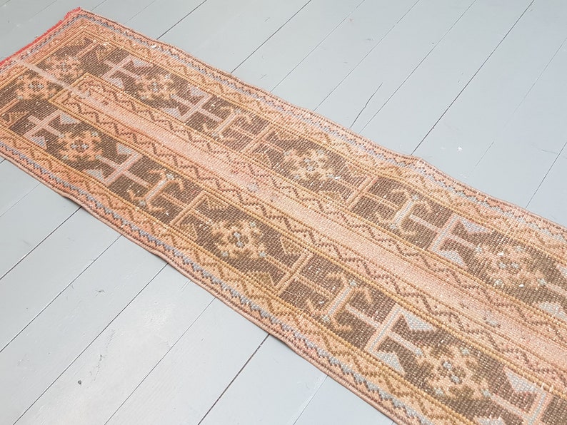 11.5 x 1.7 ft- Vintage Rug Turkish Rug Area Rug Kilim Rug Large Medium Muted Color Rug NO:B270 Persian Runner Rug Oushak Rug