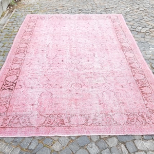 Vintage Persian Rug: Hand-Knotted Wool Runner (9.8 x 6.8 ft)