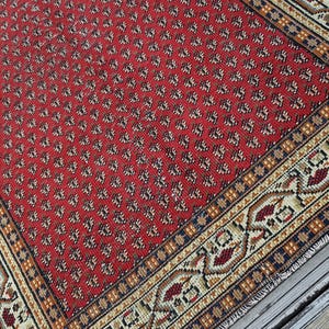 Turkisk matta Handvävd ull Vintagematta Vintage Boho Orientalisk matta (21,5 x 1,7 m) Persisk matta Antik matta Area Matta Golvmatta Orientalisk bild 19
