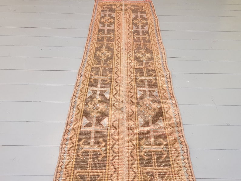 11.5 x 1.7 ft- Vintage Rug Turkish Rug Area Rug Kilim Rug Large Medium Muted Color Rug NO:B270 Persian Runner Rug Oushak Rug